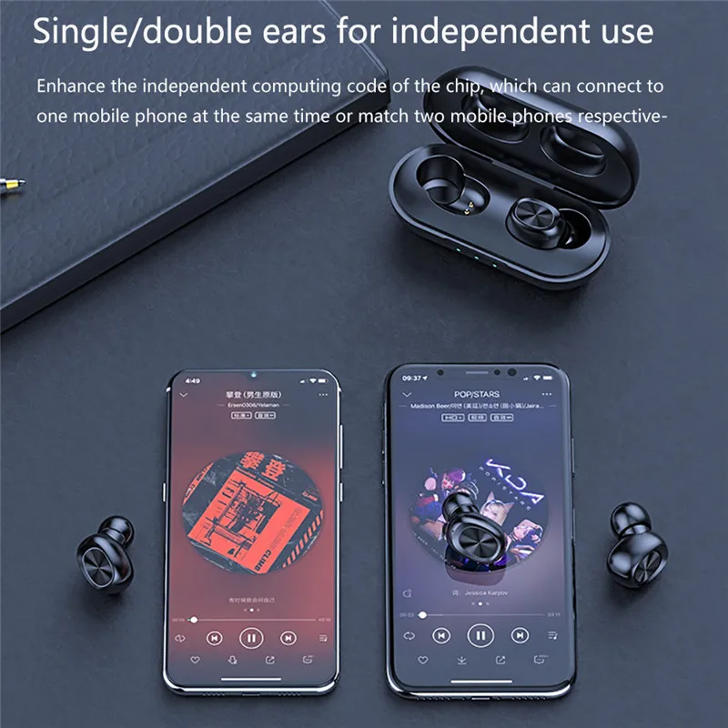 B5 TWS Bluetooth беспроводные наушники 5 0 с сенсорным управлением Водонепроницаемые