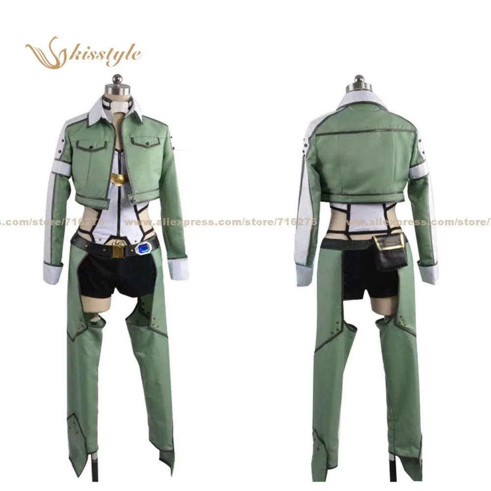 Kisstyle модный меч онлайн 2 САО фантомная пуля Shino Asada Sinon униформа Одежда Косплей
