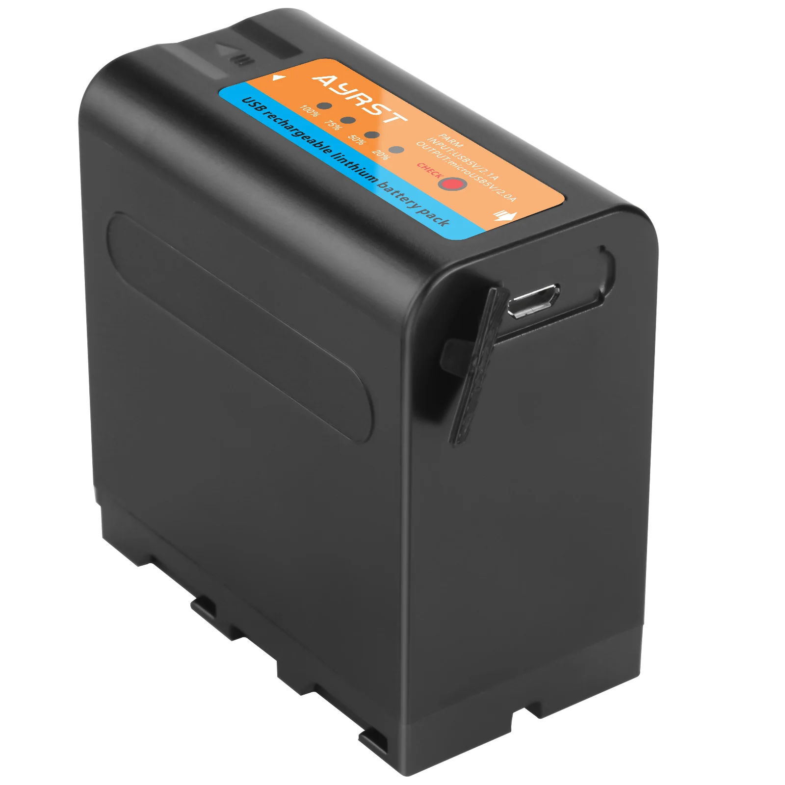 4Pcs NP-F970 NP-F980 F960 F970 8800mAh USB Input Battery with LED Power Indicator for Sony F550 F570 F750 F770 MC1500C 190P - купить по