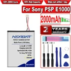 Аккумулятор HSABAT SP70C 2000 мАч для Sony PSP E1000, PSP E1002, PSP E1004, PSP E1008, импульсная беспроводная гарнитура 7,1