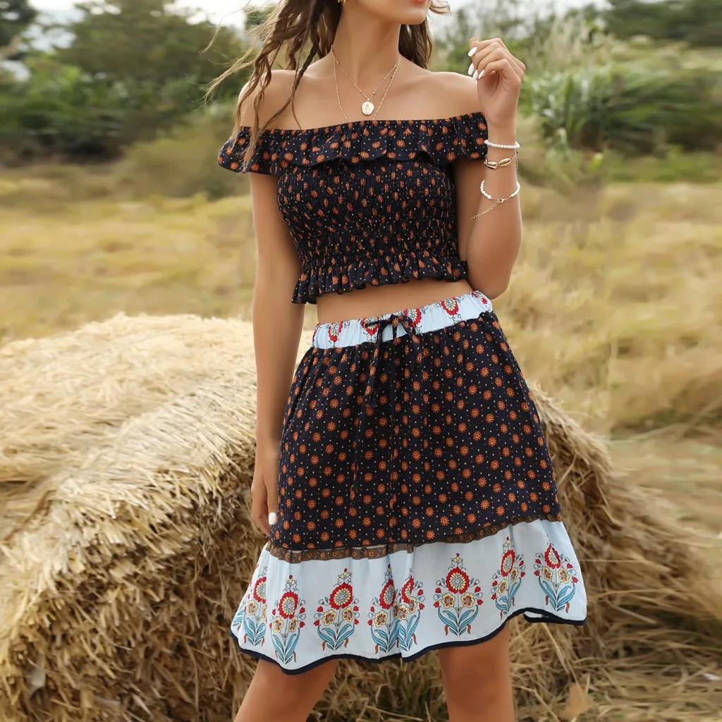 Женское платье без рукавов KANCOOLD повседневное мини-платье с цветочным принтом