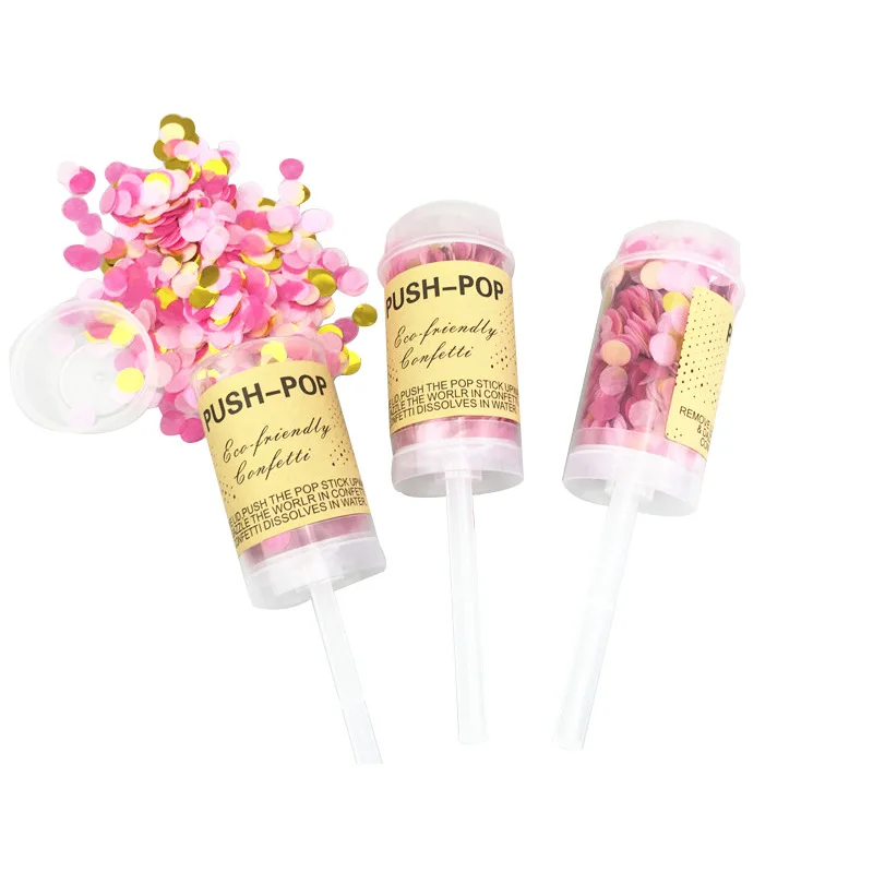 10 шт. Свадебные распылители конфетти пушки ручной фейерверк бумажные Струны для