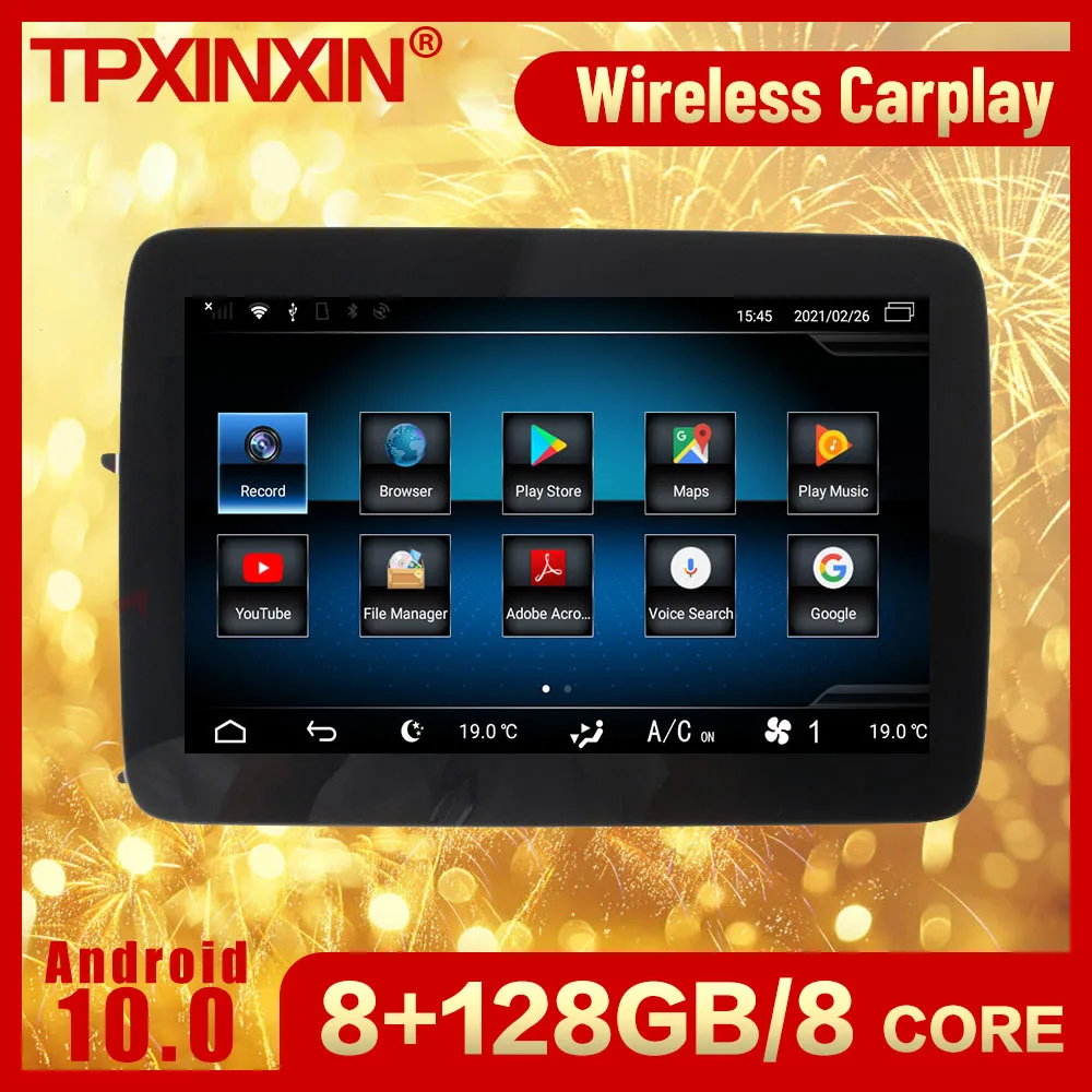 

8+128G 2 Din Android Multimedia Stereo Receiver For Mecerdes Benz SLK 2012 2013 2014 2015 BT GPS Navi Auto Video Audio Head Unit