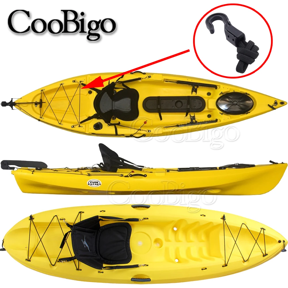 20 шт. открытые концевой шнур крючки застежка Лодка Байдарка мотоцикл веревка