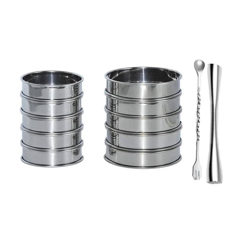 

10 шт., круглая форма для выпечки тортов из нержавеющей стали