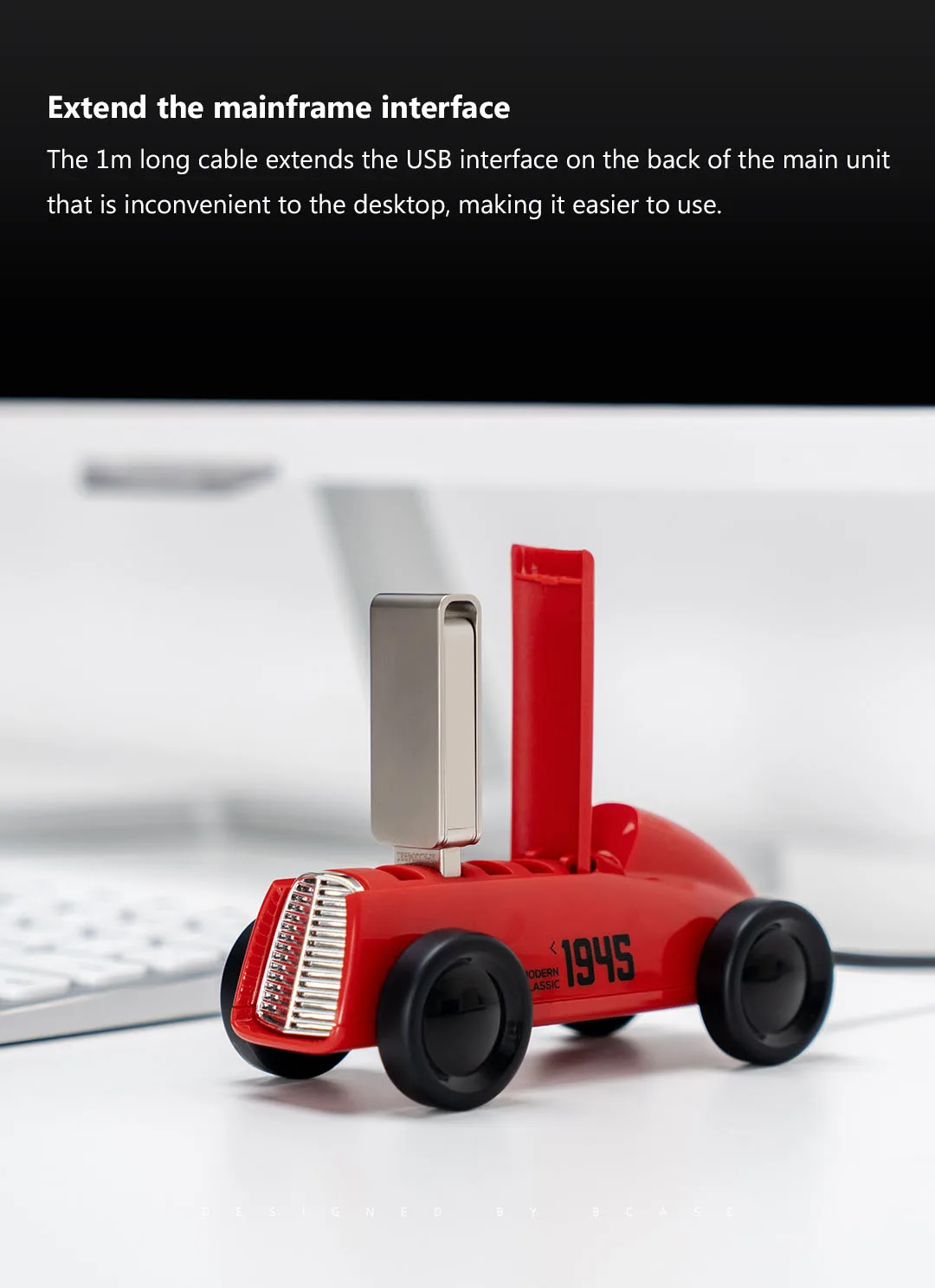 Xiaomi Bcase винтажный Автомобильный дизайн USB 2,0 концентратор разветвитель расширитель адаптер 4 порта Hab для телефона/U диск/беспроводная мышь/usb зарядка