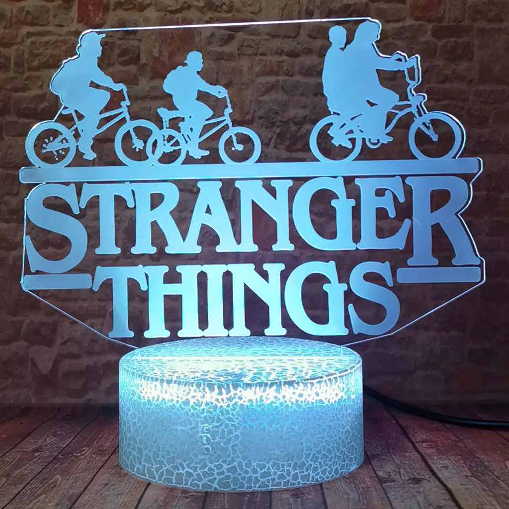 

Light-up Eleven Model 3D LED Nightlight Visual Illusion LED Desk Lamp Sleeping Stranger Things Movie figure Toys kids