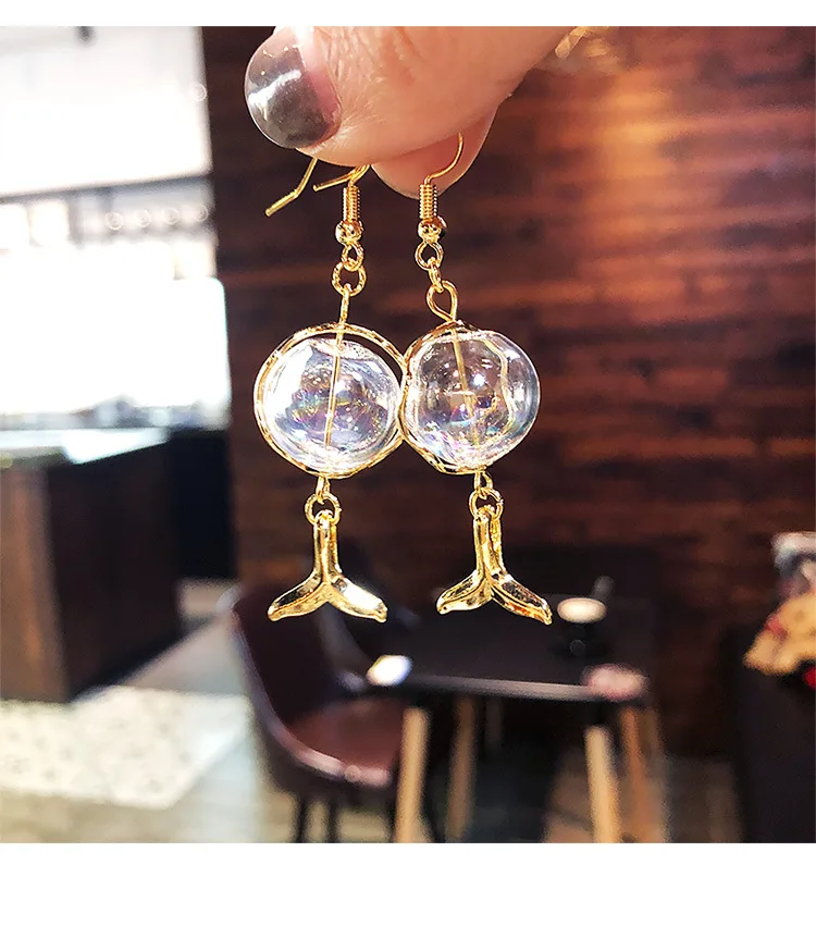 Серебряные иглы длинные женские серьги с жемчугом модные темперамент простые анти-аллергические серьги летние индивидуальные сетчатые украшения - Окраска металла: 1.79