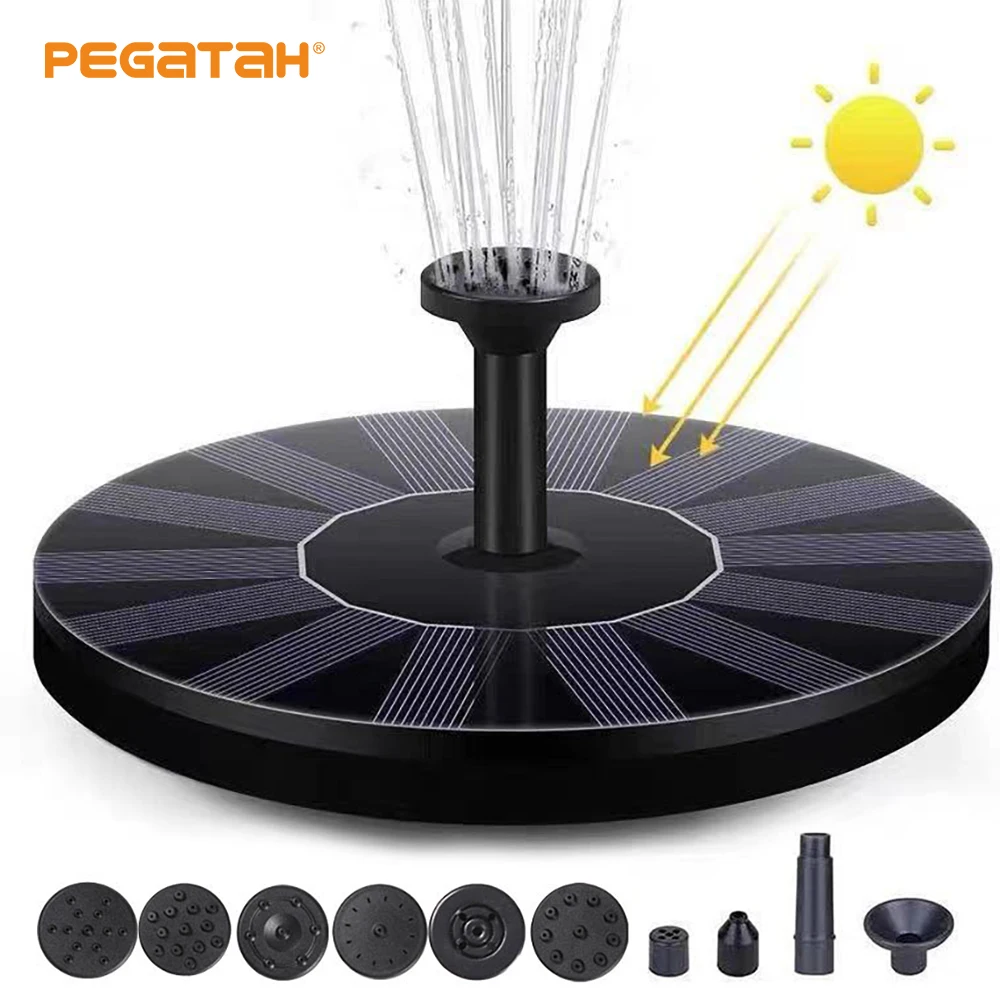 

Mini Solar Water Fountain Pool Pond Submersible Waterfall Floating Solar Panel Water Fountain Pump For Outdoor Garden Decoration