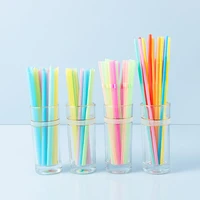 5080100pcs plastic tea drinking disposable straws