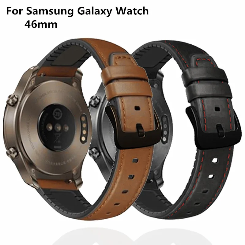 

Кварцевый ремешок для часов Gear S4, кожаный ремешок для часов Samsung Galaxy 46 мм, для наручных часов, ремешок 2021