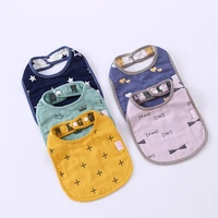 newborn accessories boy girl bandana bibs cute cartoon animal print saliva towel lunch feeding infant burp cloths