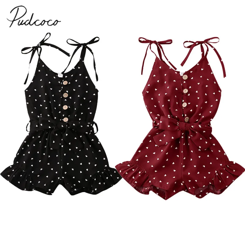 Детский комбинезон на бретельках с цветочным принтом без рукавов|Ромперы| |