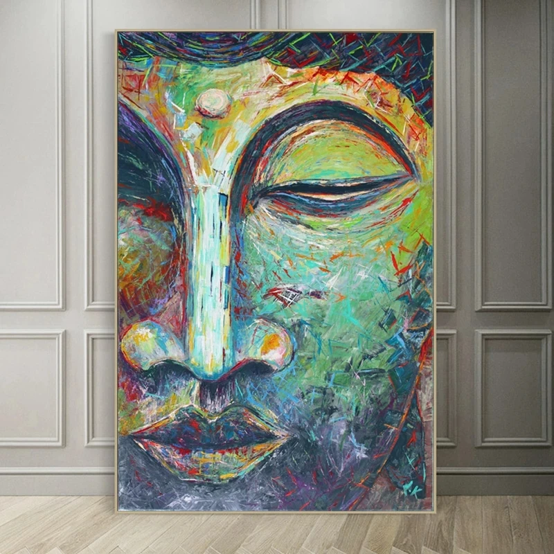 

Canvas Painting Buddha Poster Wall Art Pictures for Living Room Peaceful Canvas Painting Religion Home Decor Posters and Prints