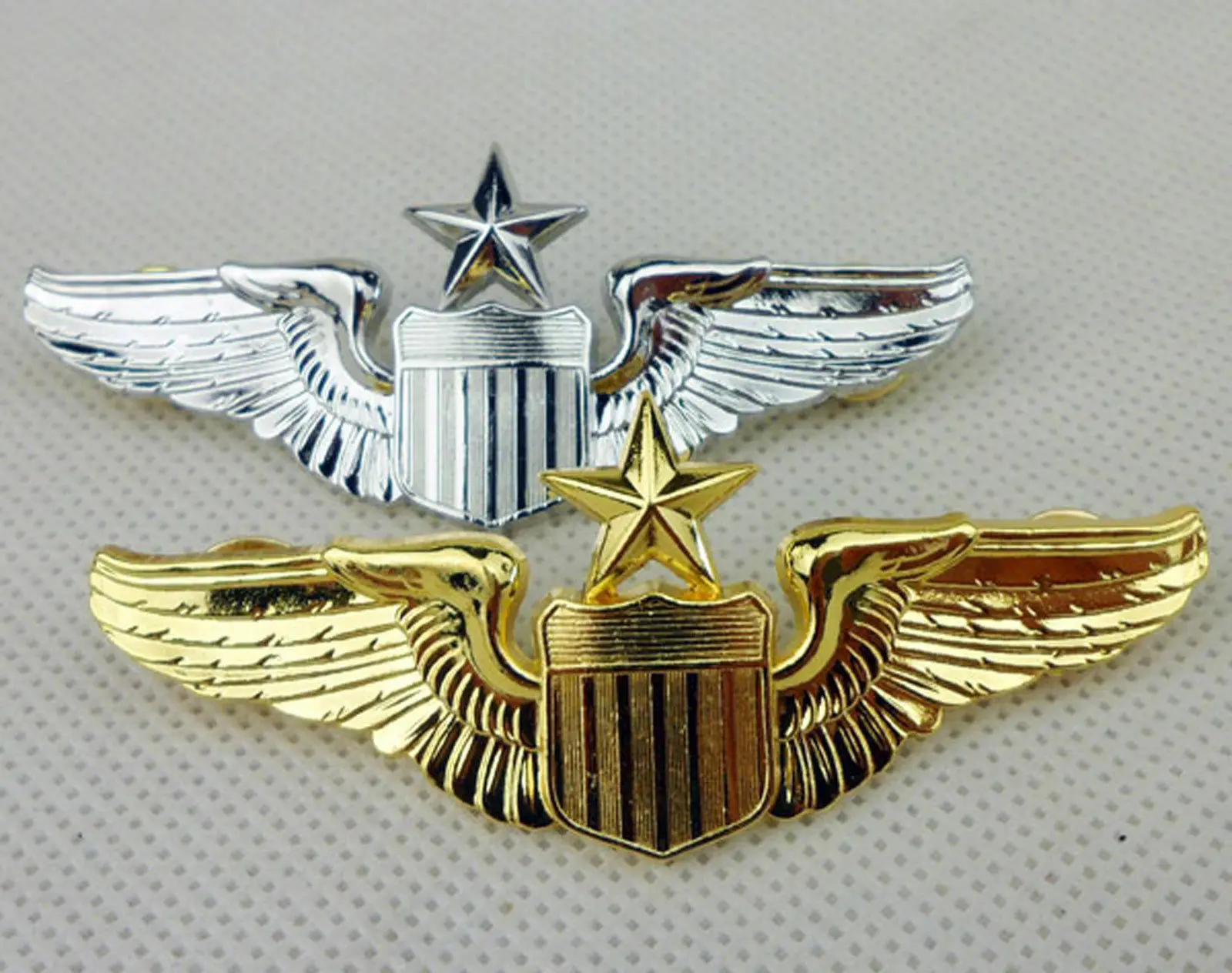Пара US AIR FORCE SENIOR AVIATOR USAF крылья пилота значок булавка форма INSIGNIA shop5605101|Спортивные
