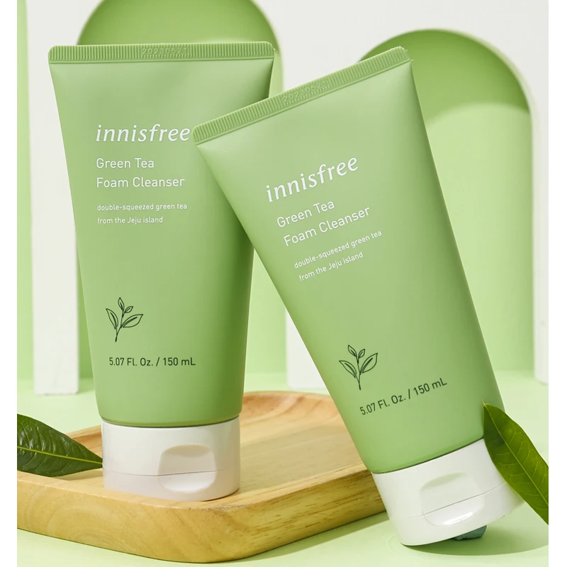 Корейская косметика innisfree освежающий пенный очиститель для зеленого чая 150 мл