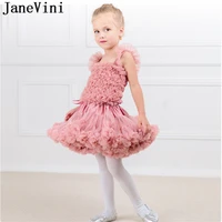janevini puffy girls ballet petticoat baby kids vintage petticoats short tutu skirt pink flower girls underskirt jupon fille