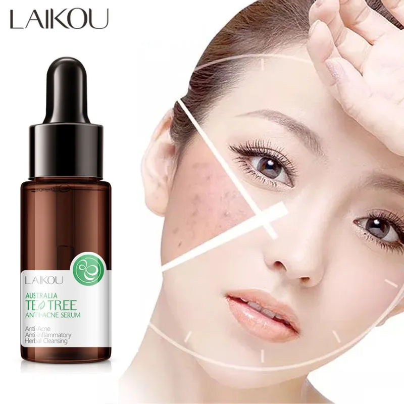 

LAIKOU Australia Tea Tree Acne Treatment Serum Shrinking Pores Oil Control Glycerin Anti Scar Whitening Moisturizing Skin Care