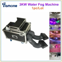 1pclot 3kw water low fog machine 3000w water smoke smoke machine with double hose and outlet for wedding party show