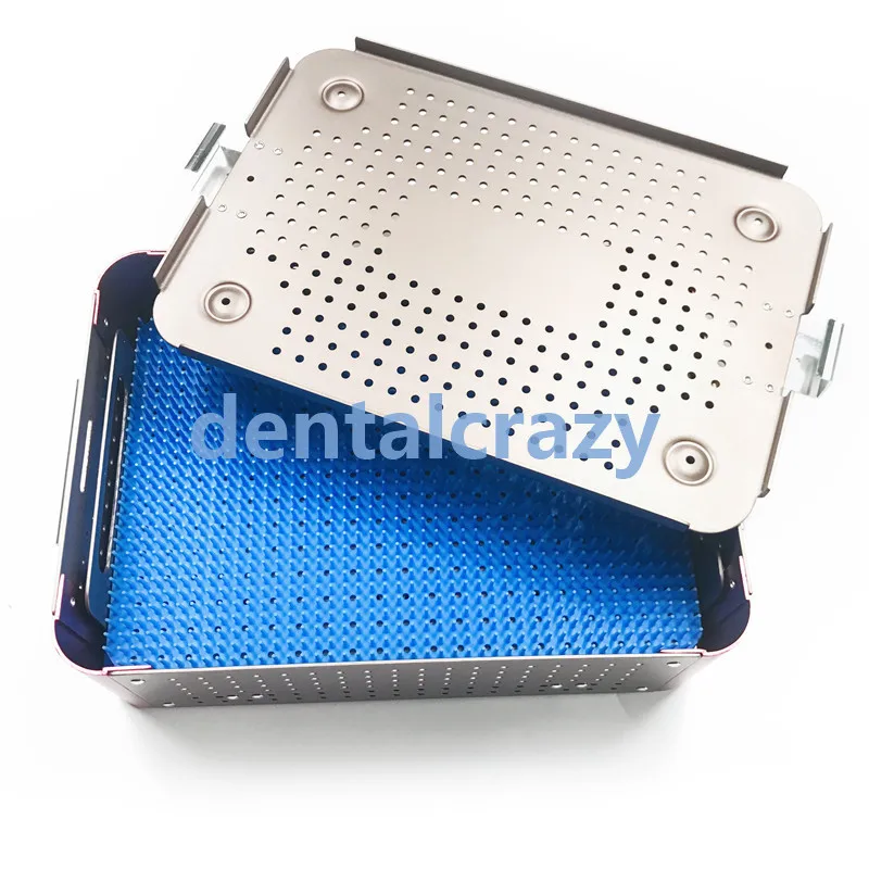 

Aluminium alloy case box 1set Kirschner wires pins Case Rack sterilization tray with 2 trays