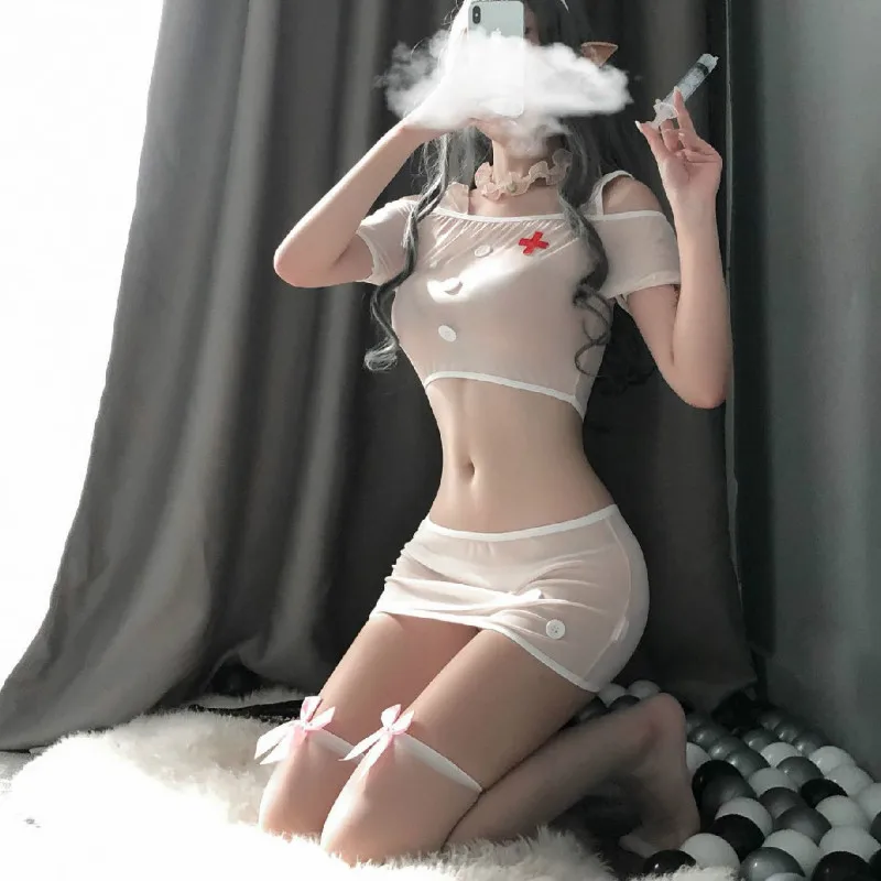 

Sexy Nurse Costume Erotic Costumes Sexy Maid Lingerie Sexy Role Play Women Erotic Lingerie Sexy Underwear Games Cosplay Uniform