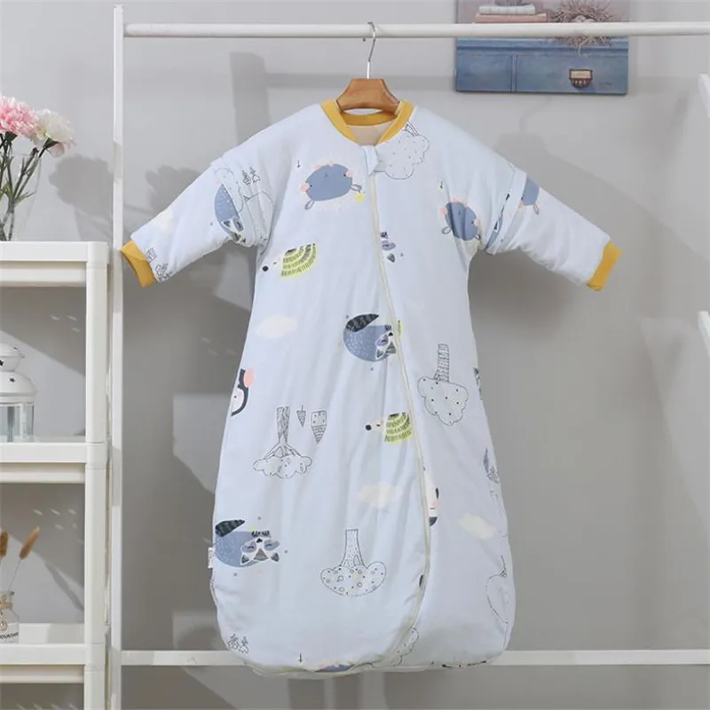 Детский спальный мешок со съемным рукавом зимний хлопковый теплый с длинными