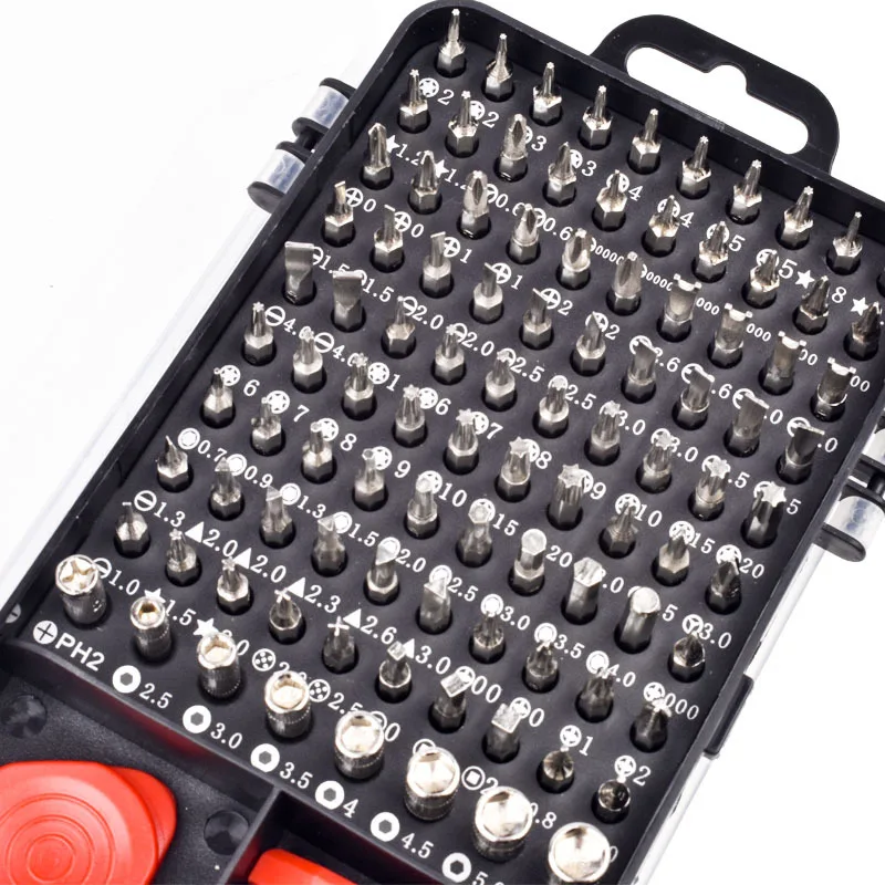 110 in 1crv mobile phone repair tool screwdriver batch multi function screwdriver set screw driver bits impact driver t4027 free global shipping