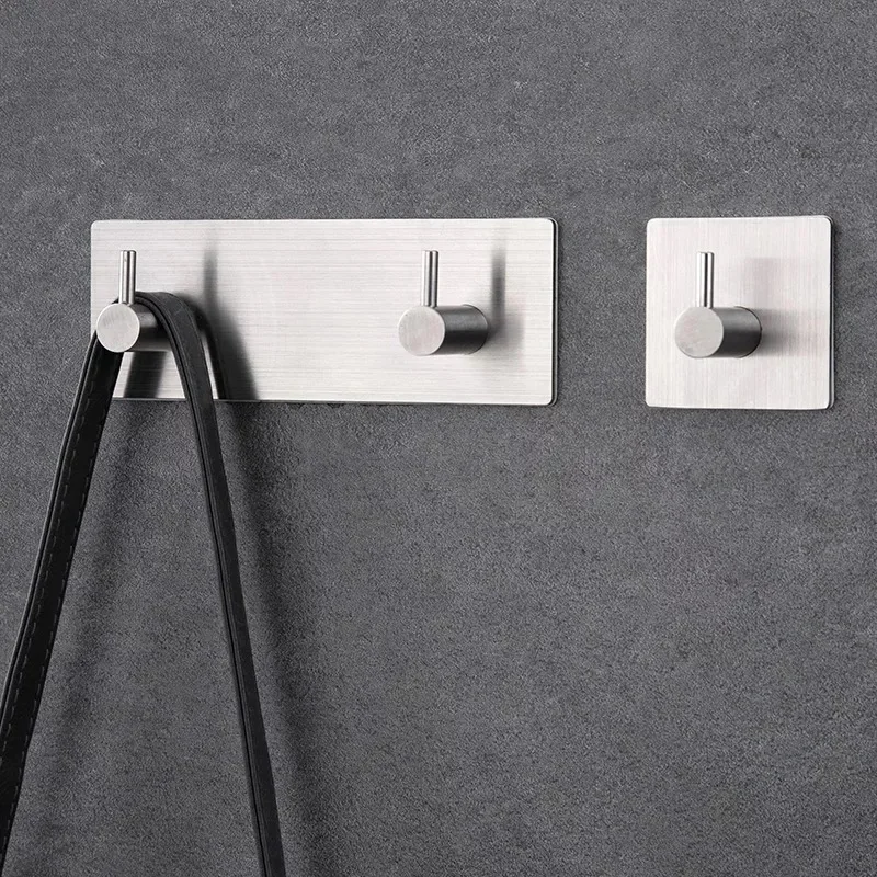 Крепкий крючок из нержавеющей стали самоклеящаяся клейкая вешалка настенное