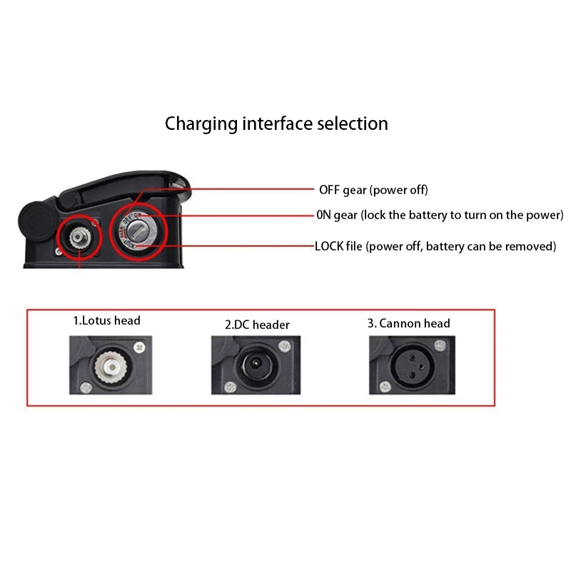 Пластиковый Аккумулятор для электрического велосипеда 36 В 48 60 в большой емкости