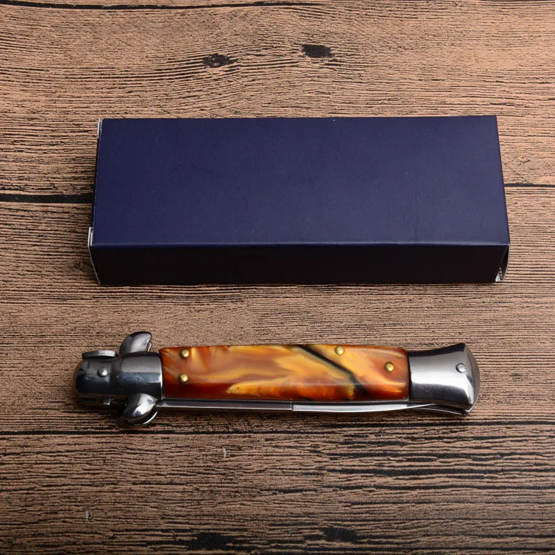 Складной нож тактический карманный клинок из стали 440с с зеркальным лезвием и