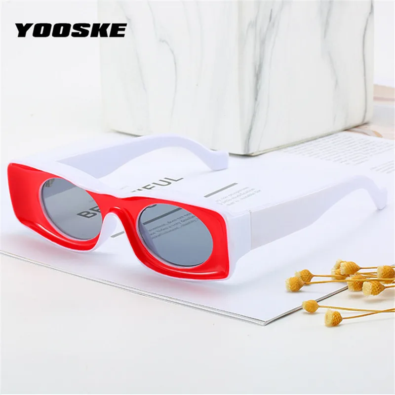 Солнцезащитные очки YOOSKE в стиле хип хоп для мужчин и женщин роскошные брендовые