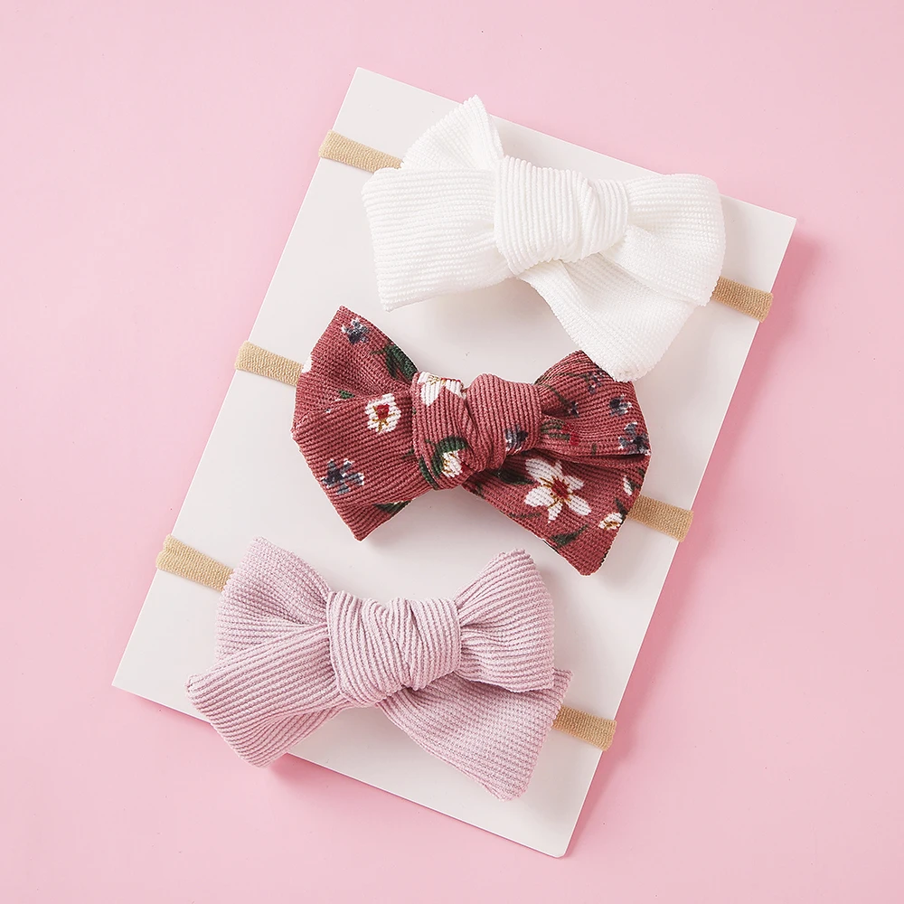 3 шт. Детские эластичные повязки на голову с принтом | Аксессуары для одежды