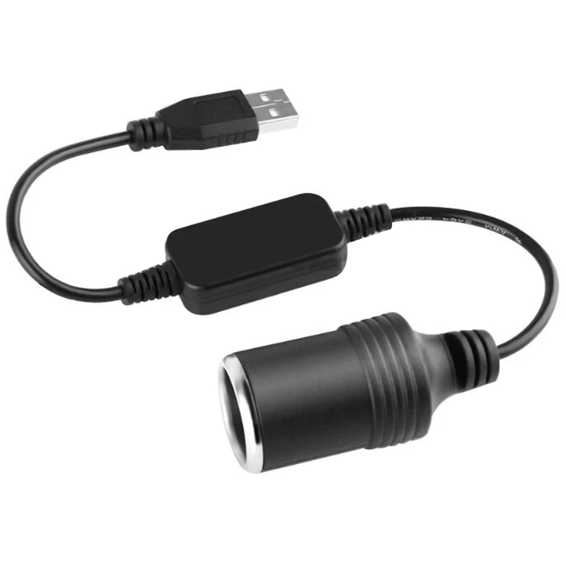 Автомобильный переходник проводной контроллер USB-порт на 12 В гнездо