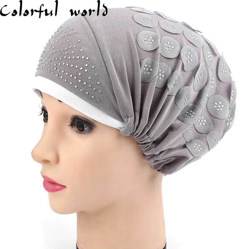 Новая эластичная Шапка тюрбан однотонная женская теплая зимняя шапочка головной