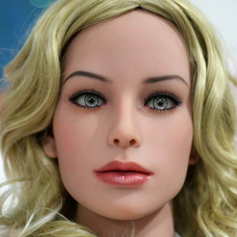 Настоящие силиконовые секс куклы голова для японской любви с оральными