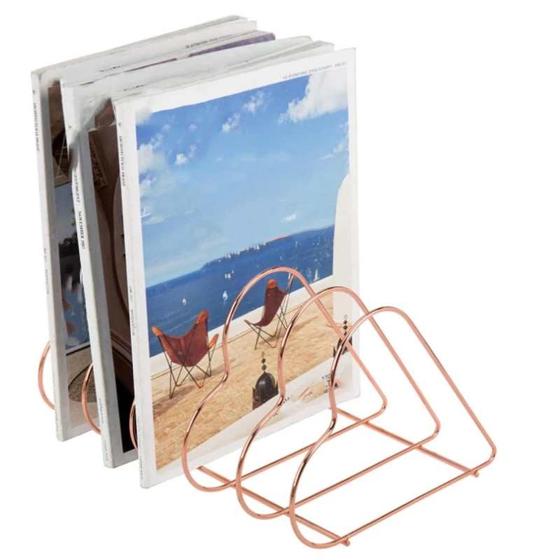 

Metal Bookshelf Bookends Book Support Stand Desk Organizer Storage Holder 1 Order