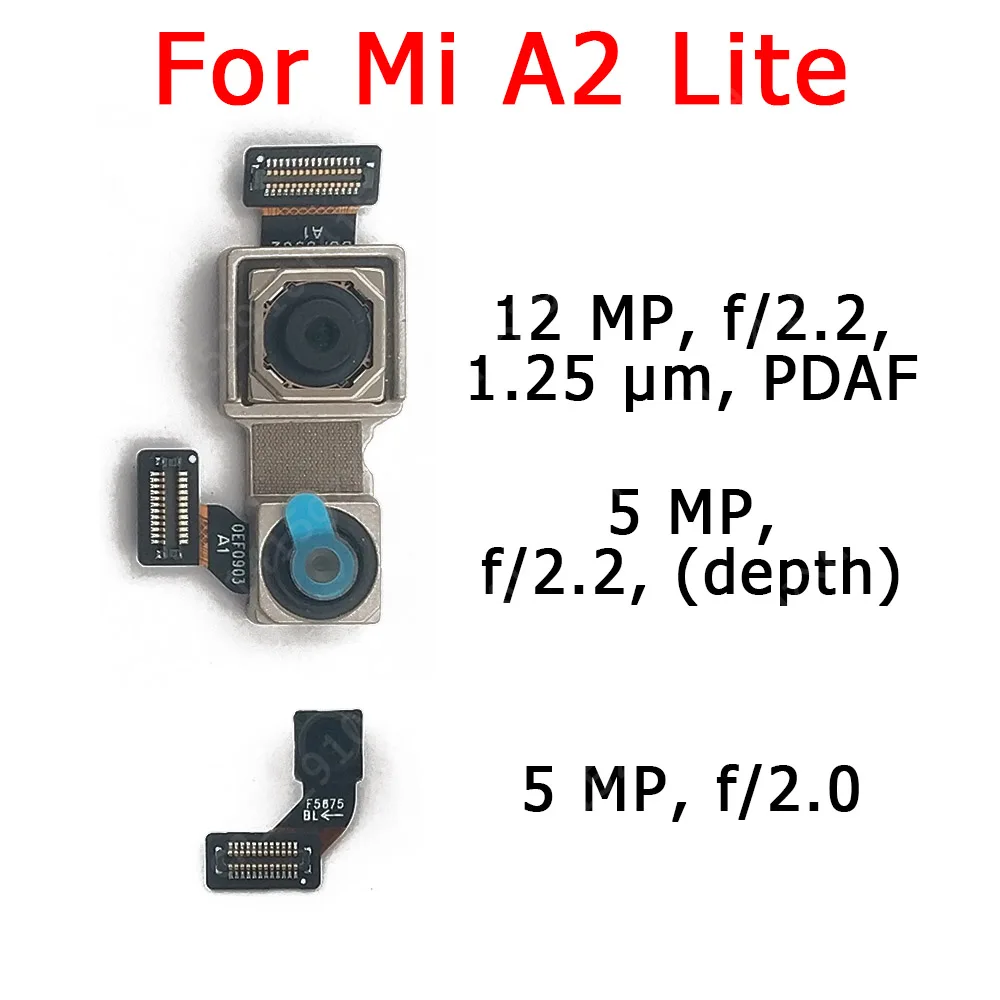 Оригинальная фронтальная задняя камера для Xiaomi Mi A1 5X A2 Lite 6X A3 основная модуль Flex