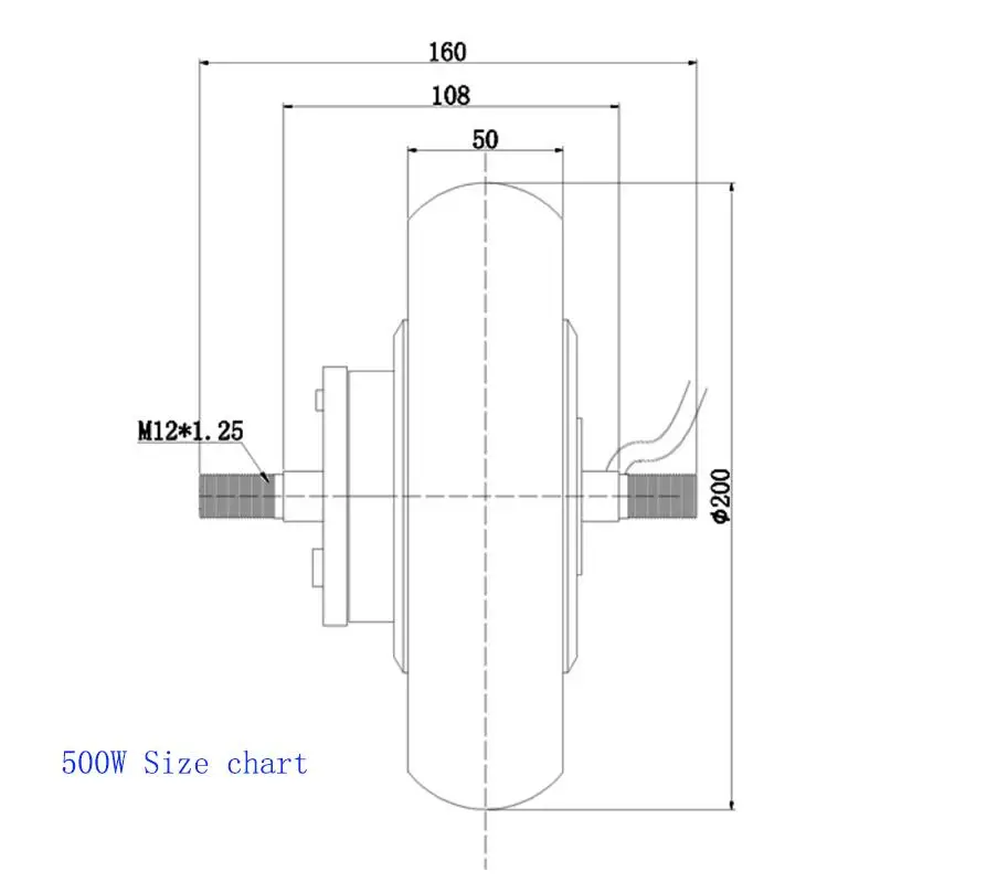 Электрический скутер Conversion Kit 24V 36V 48V 350W 500W 8 дюймов колесный бесщеточный двигатель с беззубиком, мотор для центрального движения Байк, способный преодолевать Броды для скутера