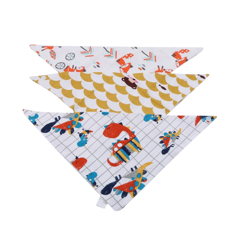 

Baby Bibs Girls Boys Animal Print Cloth Bandana Bibs Accessory Infant Triangle Towel Toddler Cotton Towel