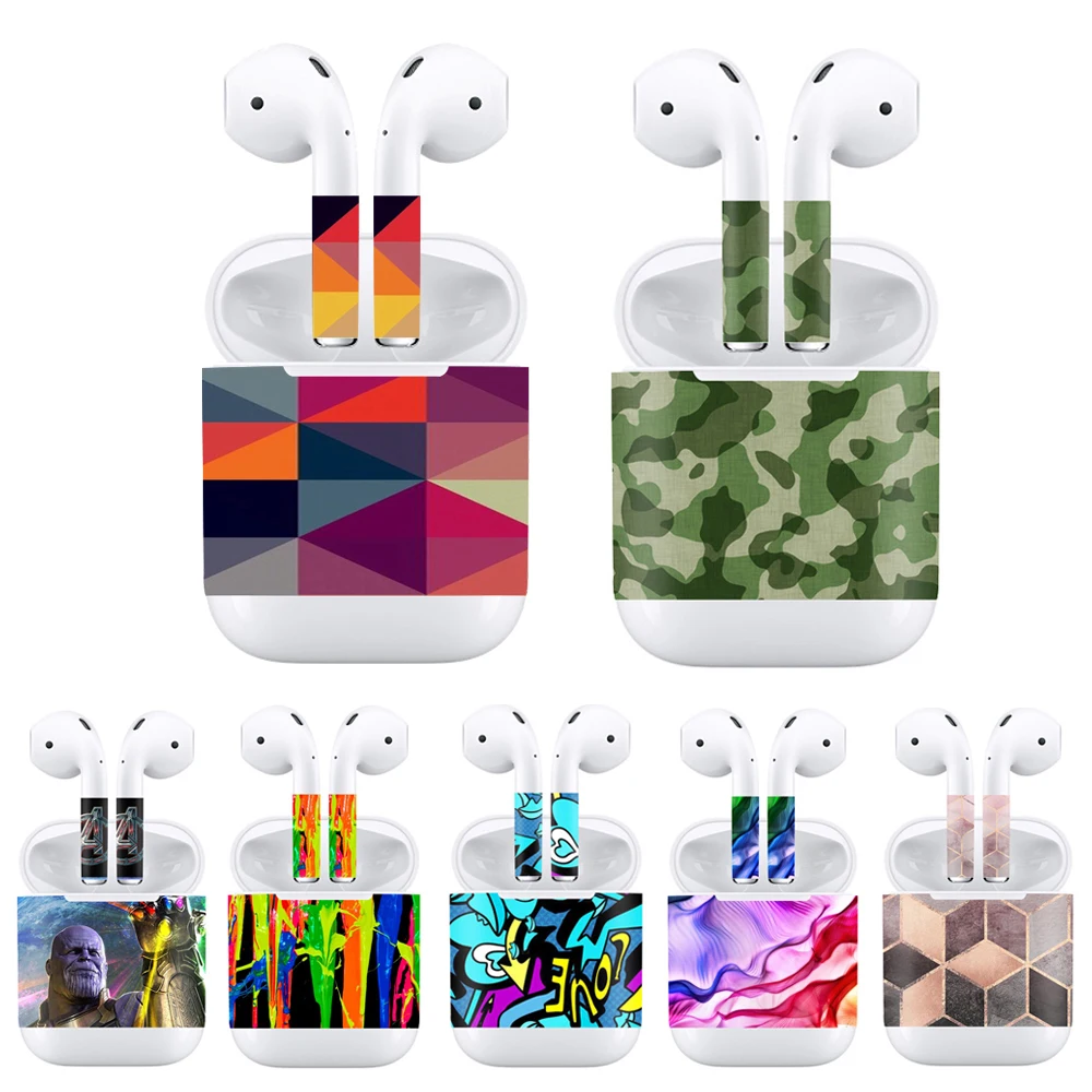 Наклейка на наушники для AirPods наклейка Apple виниловая декоративная Защита от