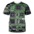 Мужская футболка с 3D принтом, летняя дышащая футболка из полиэстера в стиле хип-хоп, 2021