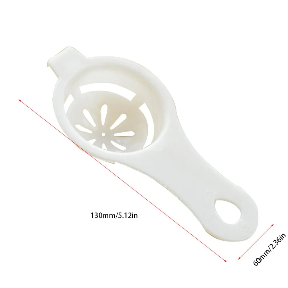 

Portable Egg Yolk White Separator Plastic Egg Divider with Collecting Base Bowl Yolk Catcher Home Kitchen Gadgets