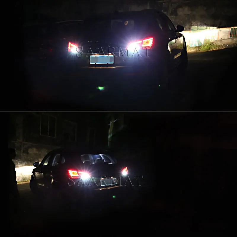 

Pair 1156 BA15S P21W 1200LM LED Bulb Driving Lamp DRL Daytime Running Light Reverse Light 6000K White For Audi A1 A3 A6 S3 Q7