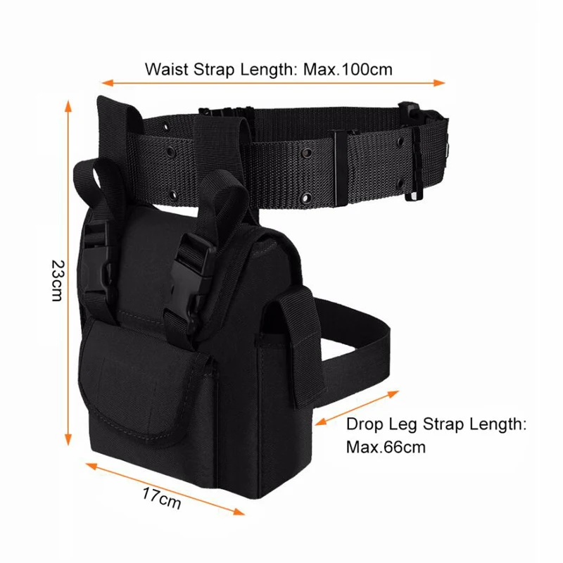 

Men Canvas Drop Leg Bag Waist Bag Fanny Pack Belt Hip Bum Military travel Multi-purpose Motorcycle Messenger Shoulder Bags