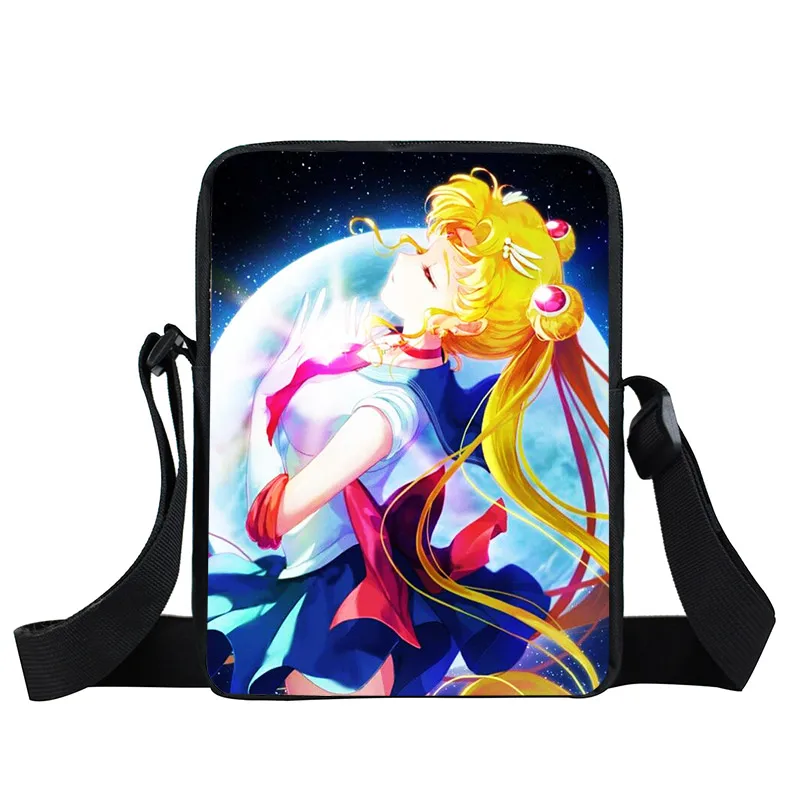 xkbmsn83 Аниме Сейлор Мун сумка-мессенджер SailorMoon Кристалл девушки мини-сумка на плечо женские сумки на каждый день Детские Школьные сумки Дети крест книжная сумка - Цвет: xkbmsn83