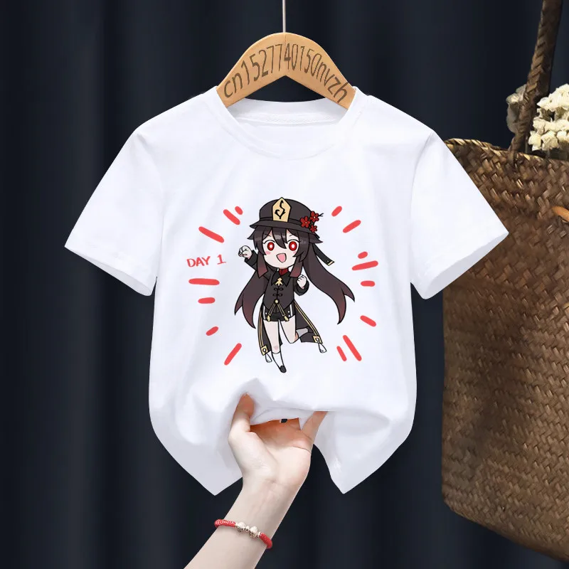 

Summer New Hot Funny Boy Girl T-shirts Kid Children Anime Gift Present Little Baby Harajuku Casual Clothes Drop Shipping Clothes