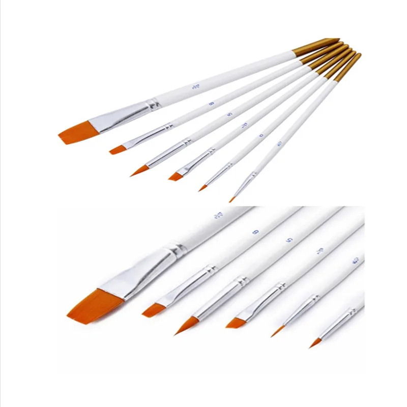 6 шт. нейлоновая кисть для украшения тортов |