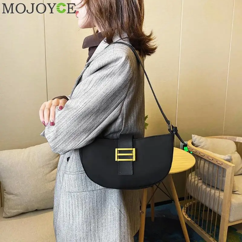 Женские нейлоновые повседневные сумки модная однотонная сумка через плечо