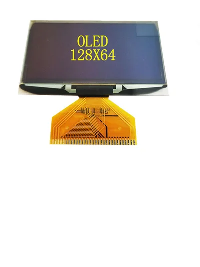 Yellow oled 2,42 дюймовый синий белый зеленый желтый 128x64 OLED дисплей модуль OLED 8bit-6800/8080 4-SPI IEC IIC интерфейс 31PIN ssd1309 - Цвет: Yellow oled