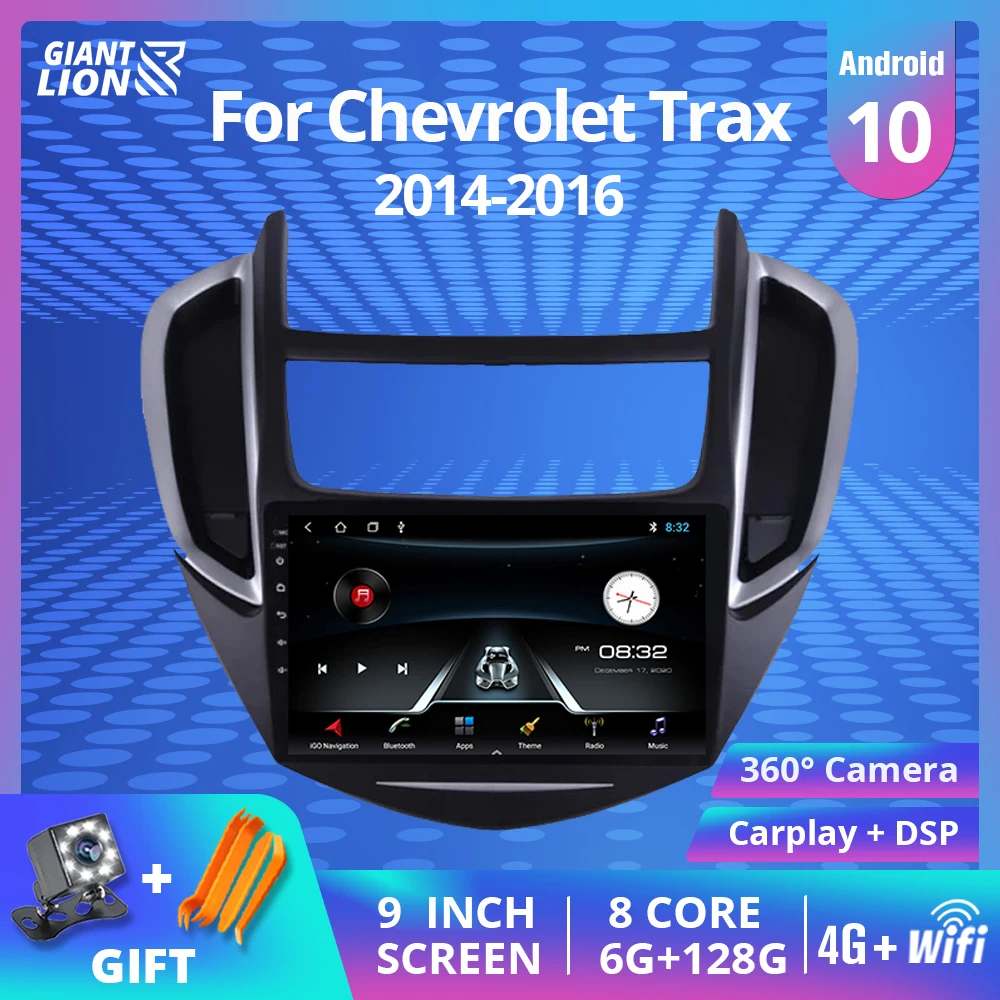 Автомагнитола 2DIN Android 10 0 Для Chevrolet Trax 2014-2016 навигация мультимедийный